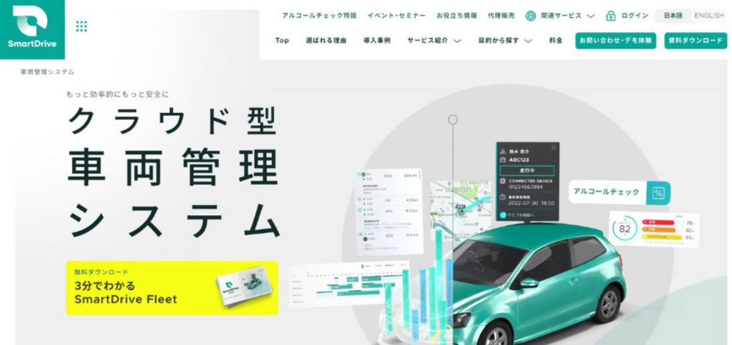 SmartDrive Fleet：クラウド連携機能搭載